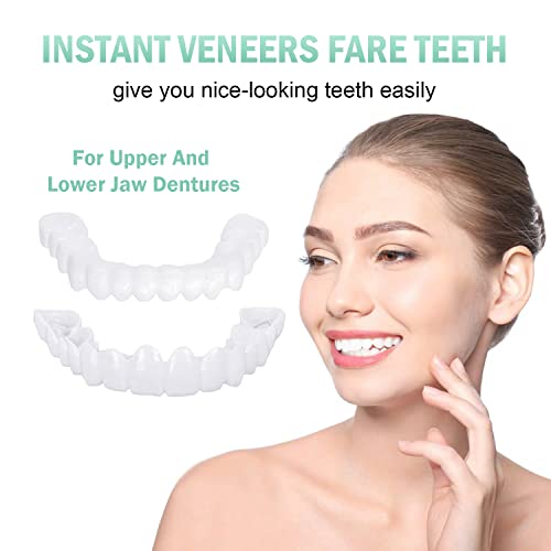 Fake Teeth Veneers Teeth For Women And Men Pcs Smile Kit Snap On